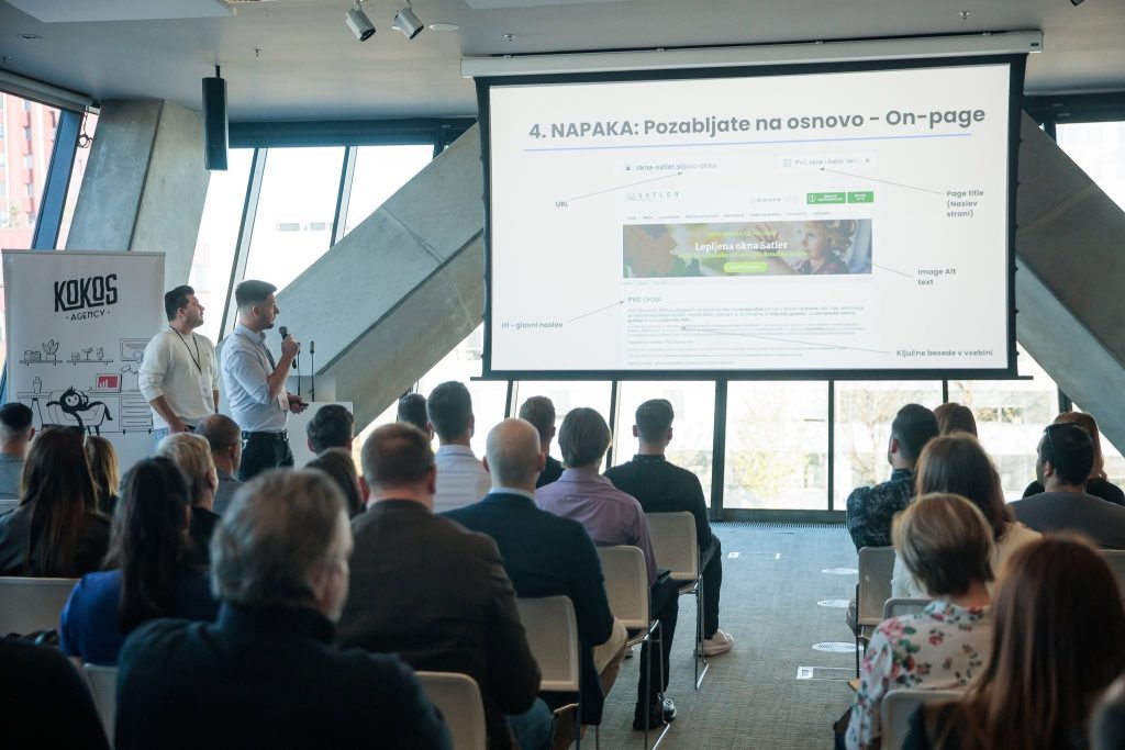 A presentation on website optimisation at the Digital Transformation event.